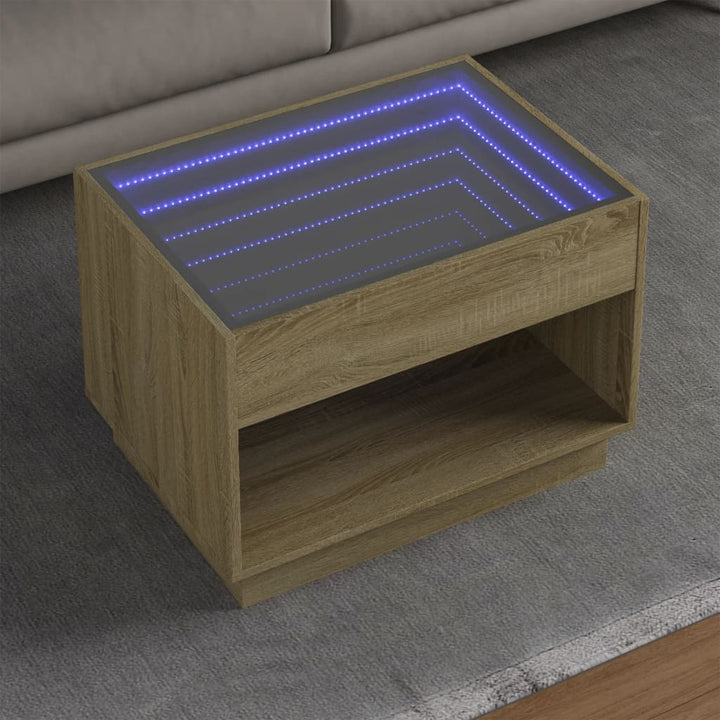 Couchtisch Mit Infinity-Led 70X50X50 Cm