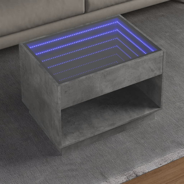 Couchtisch Mit Infinity-Led 70X50X50 Cm