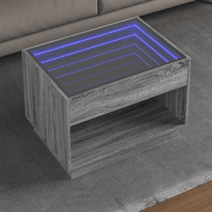 Couchtisch Mit Infinity-Led 70X50X50 Cm