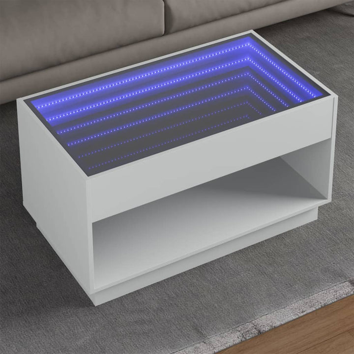 Couchtisch Mit Infinity-Led 70X50X50 Cm