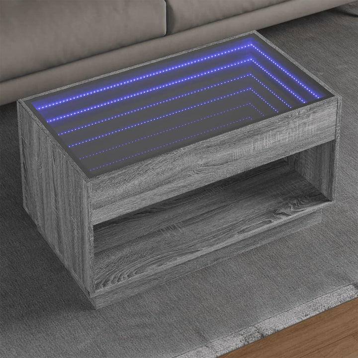 Couchtisch Mit Infinity-Led 70X50X50 Cm