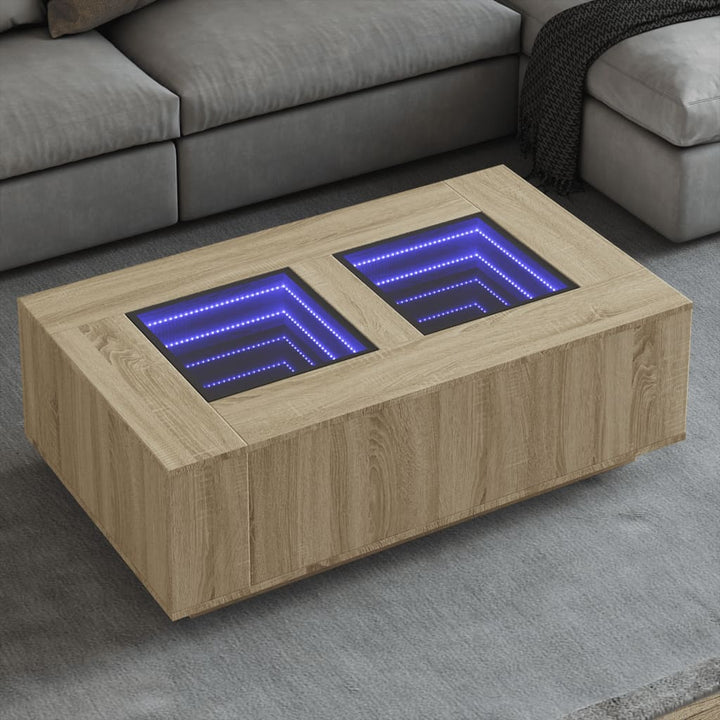 Led-Couchtisch Holzwerkstoff