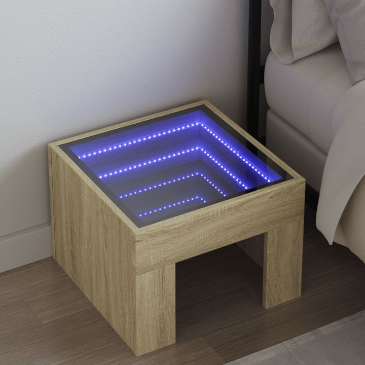 Nachttisch Mit Infinity-Led 40X40X30 Cm