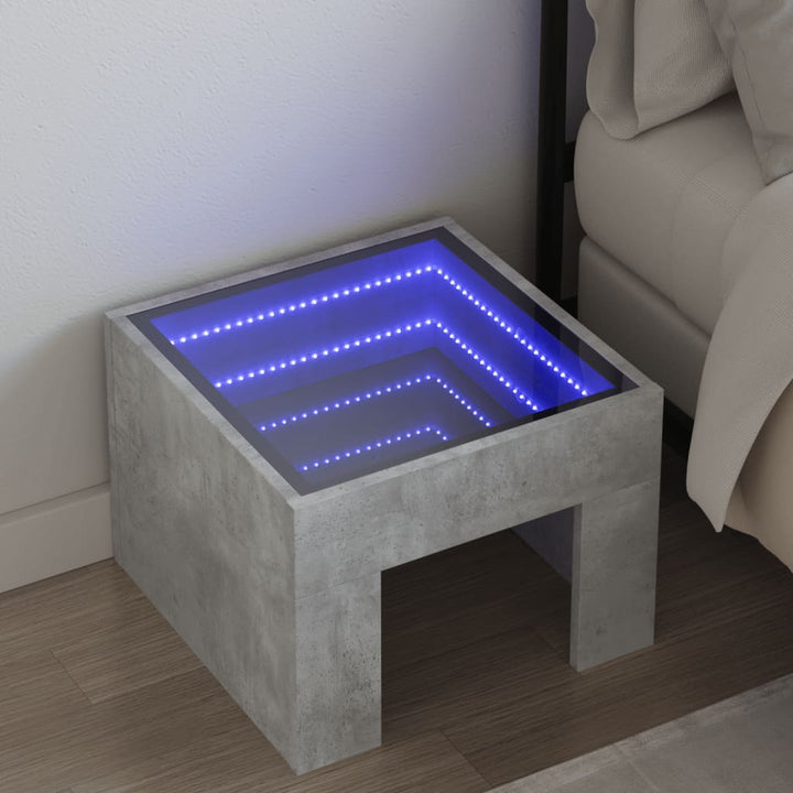 Nachttisch Mit Infinity-Led 40X40X30 Cm