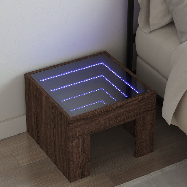 Nachttisch Mit Infinity-Led 40X40X30 Cm