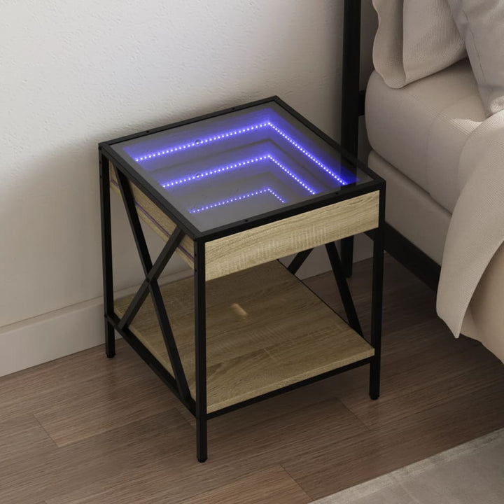 Nachttisch Mit Infinity-Led 40X40X49 Cm