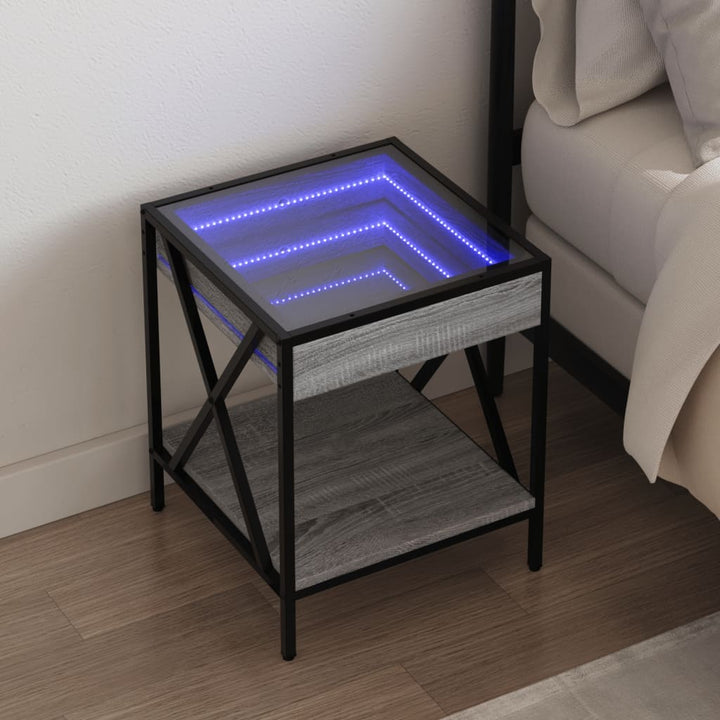 Nachttisch Mit Infinity-Led 40X40X49 Cm