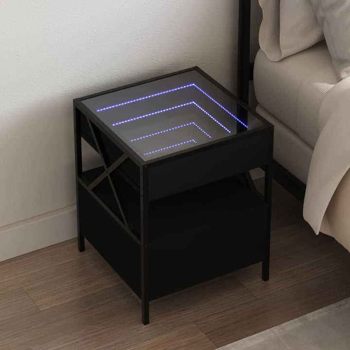 Nachttisch Mit Infinity-Led 40X40X51 Cm