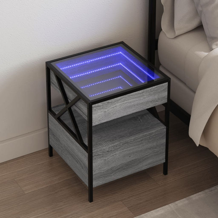 Nachttisch Mit Infinity-Led 40X40X51 Cm