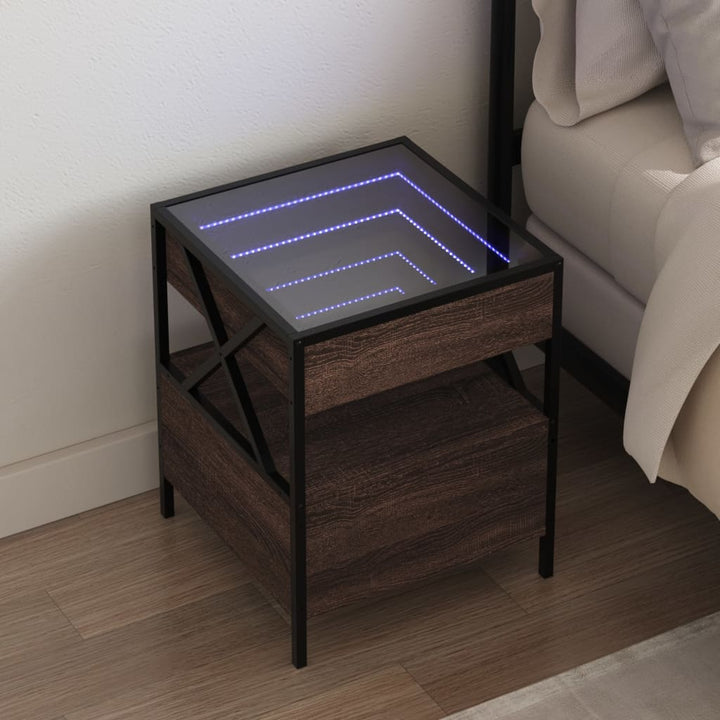 Nachttisch Mit Infinity-Led 40X40X51 Cm