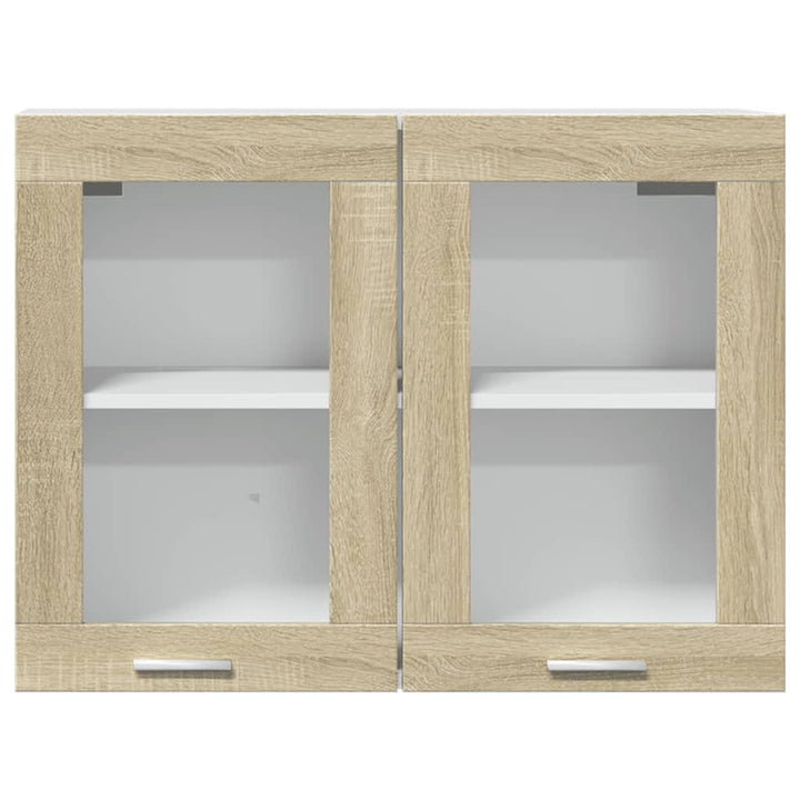 Hängeglasschrank Sonoma-Eiche 80X31X60 Cm Holzwerkstoff Sonoma Eiche