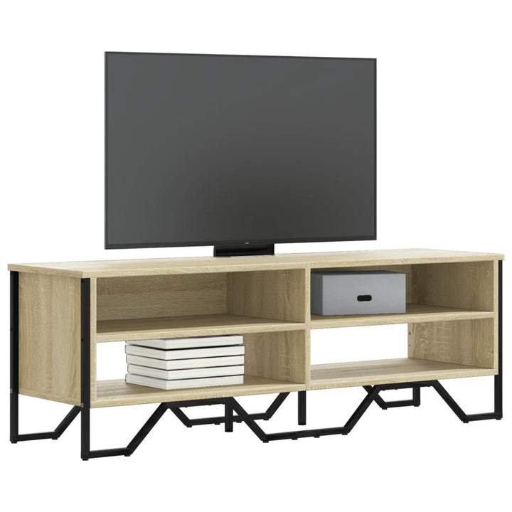 Tv-Schrank Braun Eichen-Optik 122X34X41 Cm Holzwerkstoff