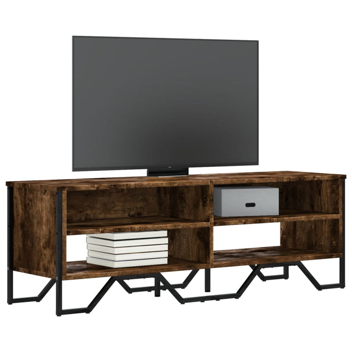 Tv-Schrank Braun Eichen-Optik 122X34X41 Cm Holzwerkstoff