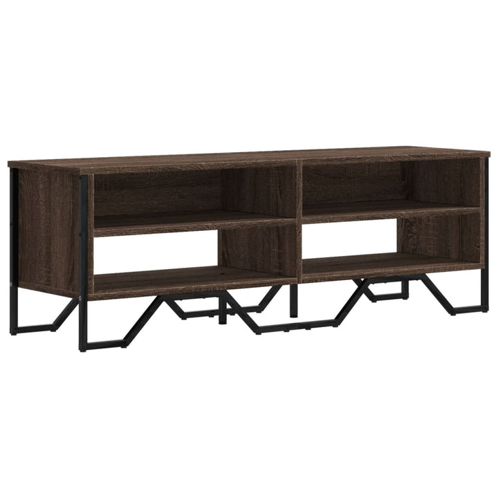 Tv-Schrank Braun Eichen-Optik 122X34X41 Cm Holzwerkstoff