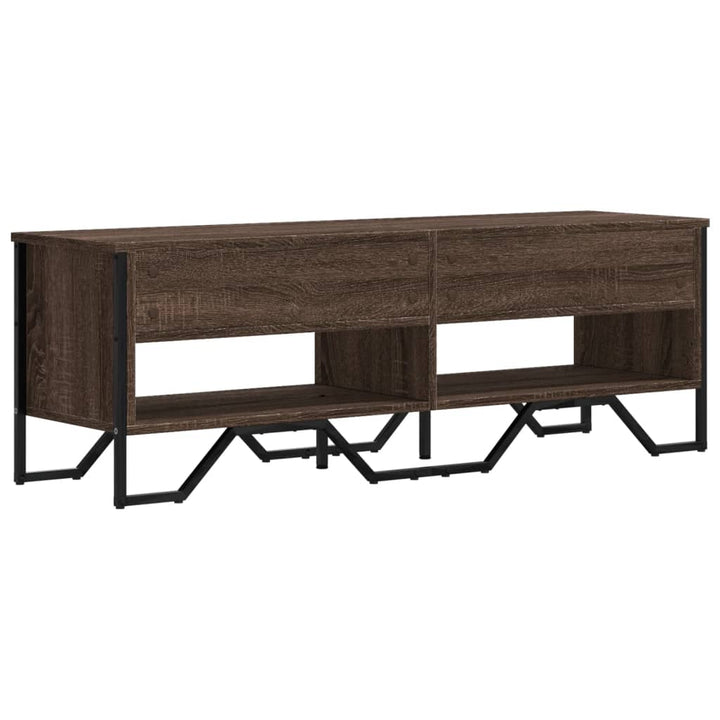 Tv-Schrank Braun Eichen-Optik 122X34X41 Cm Holzwerkstoff