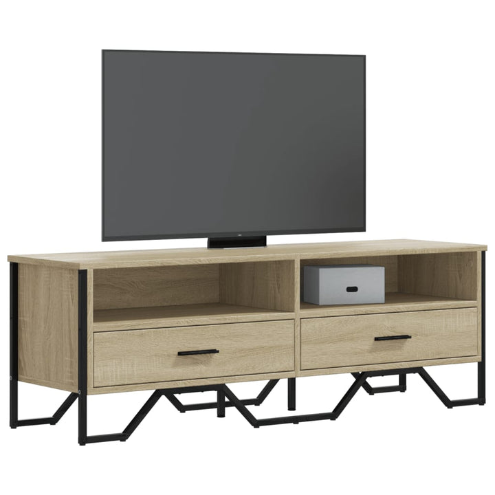 Tv-Schrank Sonoma-Eiche 122X34X41 Cm Holzwerkstoff