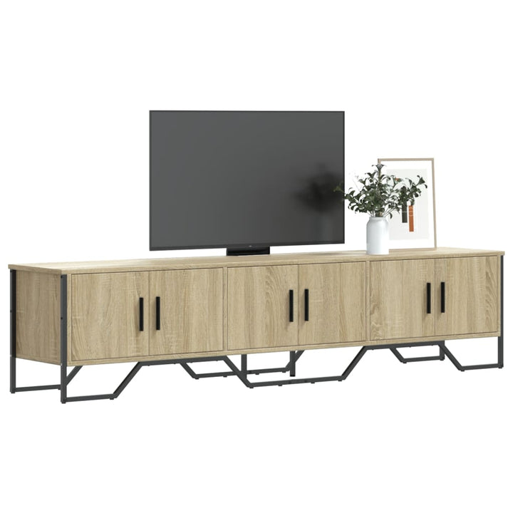 Tv-Schrank Braun Eichen-Optik 180X34X41 Cm Holzwerkstoff