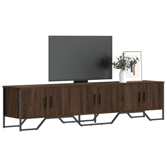 Tv-Schrank Braun Eichen-Optik 180X34X41 Cm Holzwerkstoff