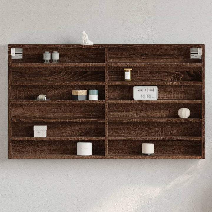 Vitrinenschrank Sonoma-Eiche 100X8,5X50 Cm Holzwerkstoff