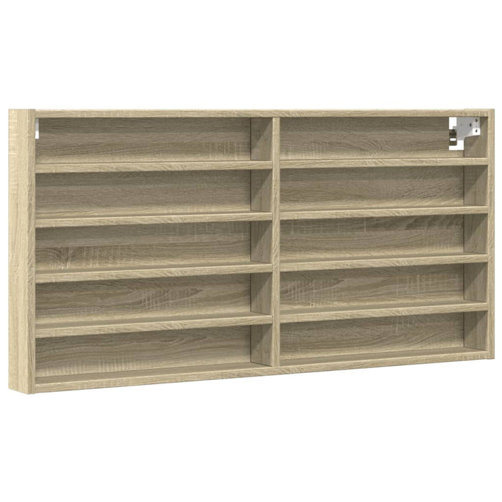 Vitrinenschrank Sonoma-Eiche 100X8,5X50 Cm Holzwerkstoff