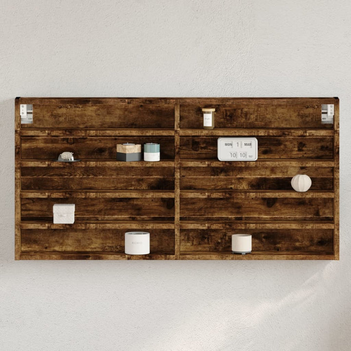 Vitrinenschrank Sonoma-Eiche 100X8,5X50 Cm Holzwerkstoff