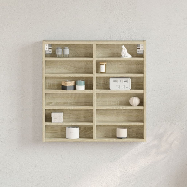 Vitrinenschrank Sonoma-Eiche 100X8,5X50 Cm Holzwerkstoff