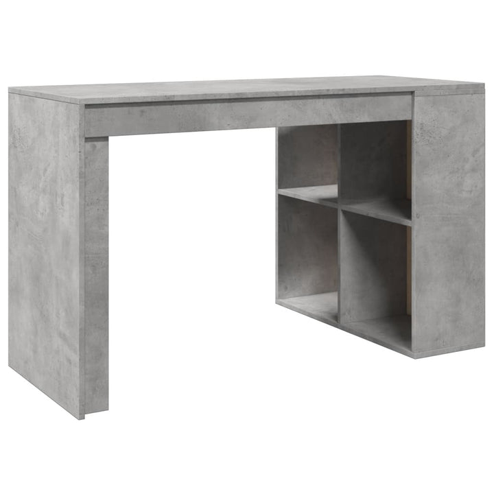 Schreibtisch Betongrau 123,5X73,5X75 Cm Holzwerkstoff