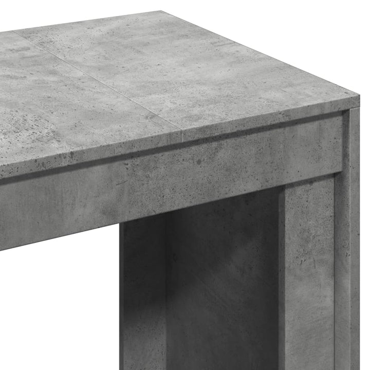 Schreibtisch Betongrau 123,5X73,5X75 Cm Holzwerkstoff