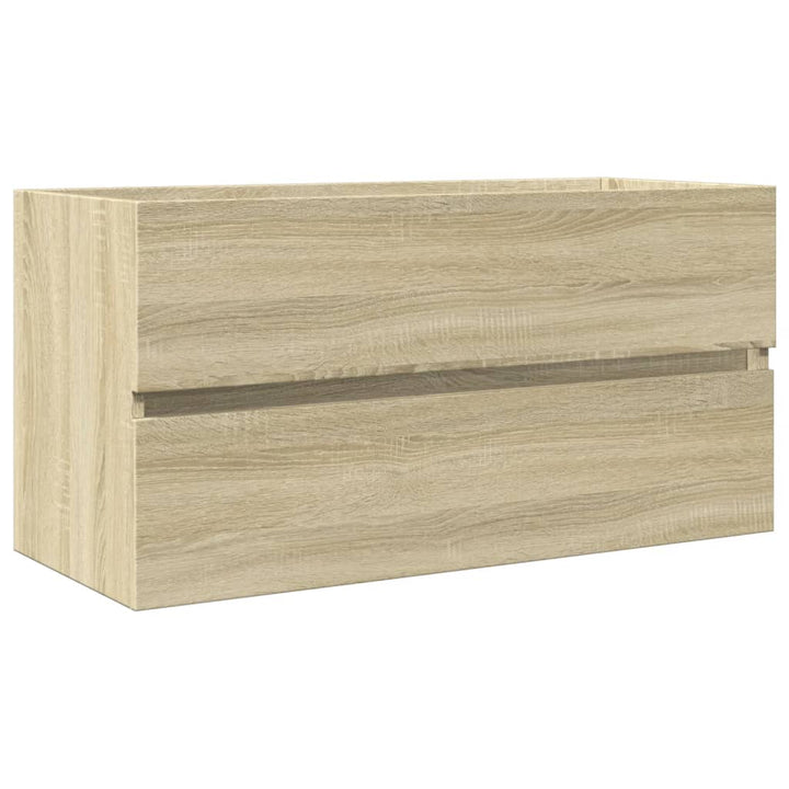 Waschbeckenunterschrank Sonoma-Eiche 90X38,5X45Cm Holzwerkstoff