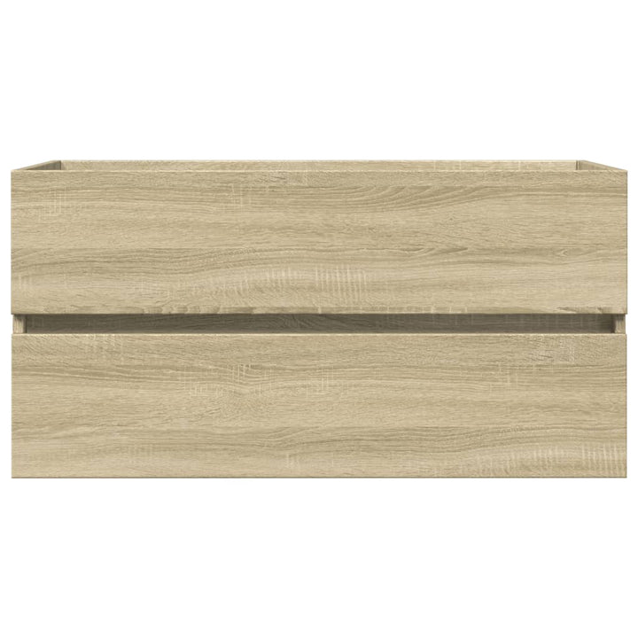 Waschbeckenunterschrank Sonoma-Eiche 90X38,5X45Cm Holzwerkstoff