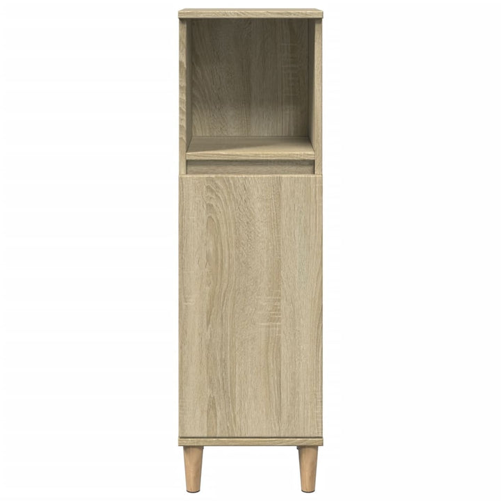 Badschrank Sonoma-Eiche 30X30X100 Cm Holzwerkstoff