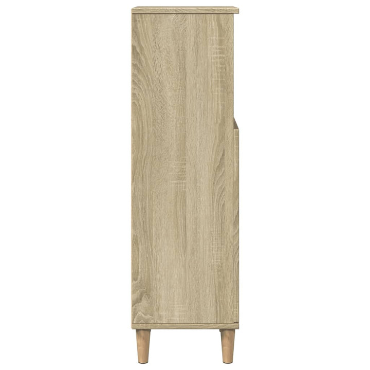 Badschrank Sonoma-Eiche 30X30X100 Cm Holzwerkstoff