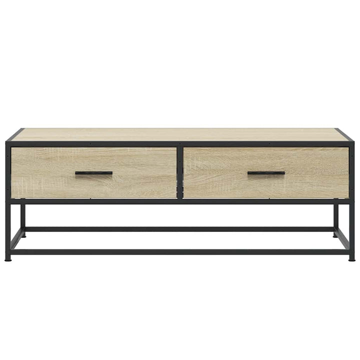 Couchtisch Sonoma-Eiche 100X50X35 Cm Holzwerkstoff Und Metall