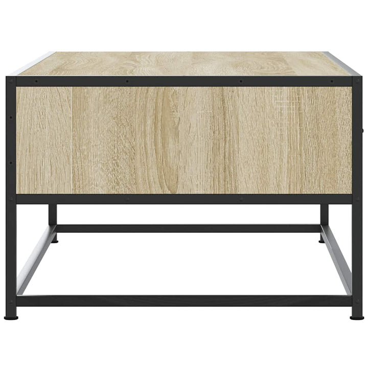 Couchtisch Sonoma-Eiche 100X50X35 Cm Holzwerkstoff Und Metall