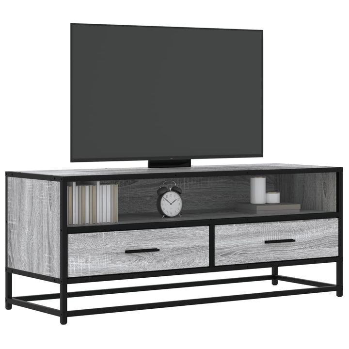 Tv-Schrank 80X34,5X40 Cm Holzwerkstoff Und Metall