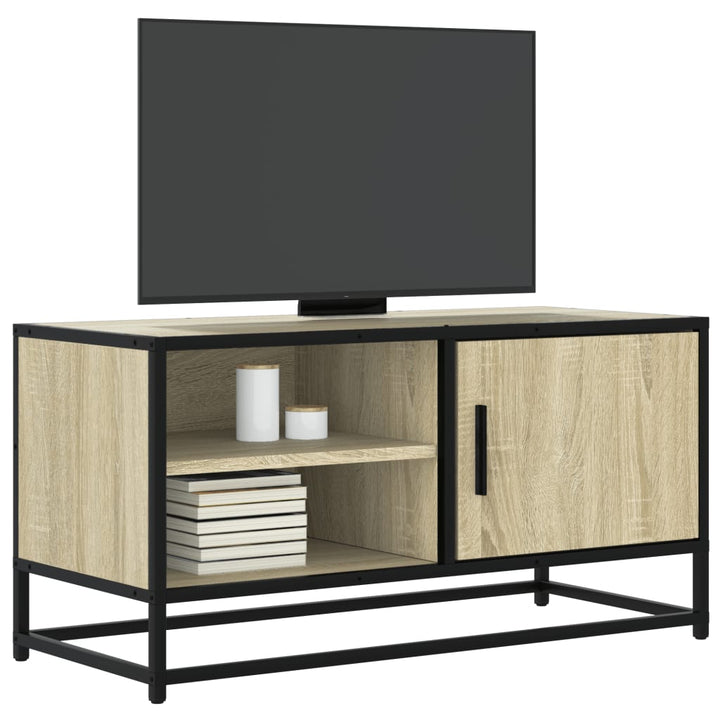 Tv-Schrank 80X34,5X40 Cm Holzwerkstoff Und Metall