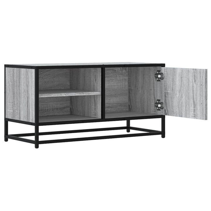 Tv-Schrank 80X34,5X40 Cm Holzwerkstoff Und Metall