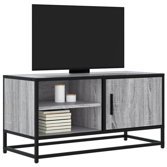 Tv-Schrank 80X34,5X40 Cm Holzwerkstoff Und Metall