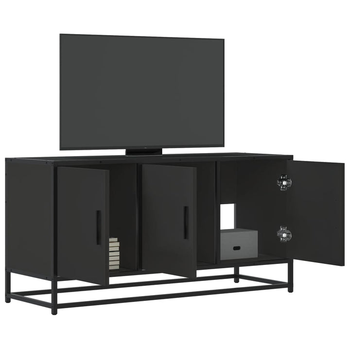 Tv-Schrank 100X35X50 Cm Holzwerkstoff Und Metall