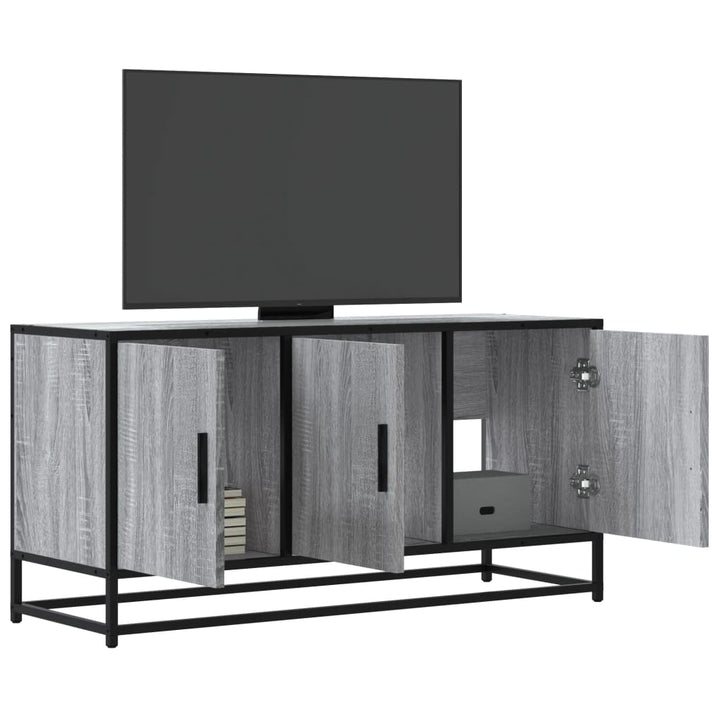 Tv-Schrank 100X35X50 Cm Holzwerkstoff Und Metall