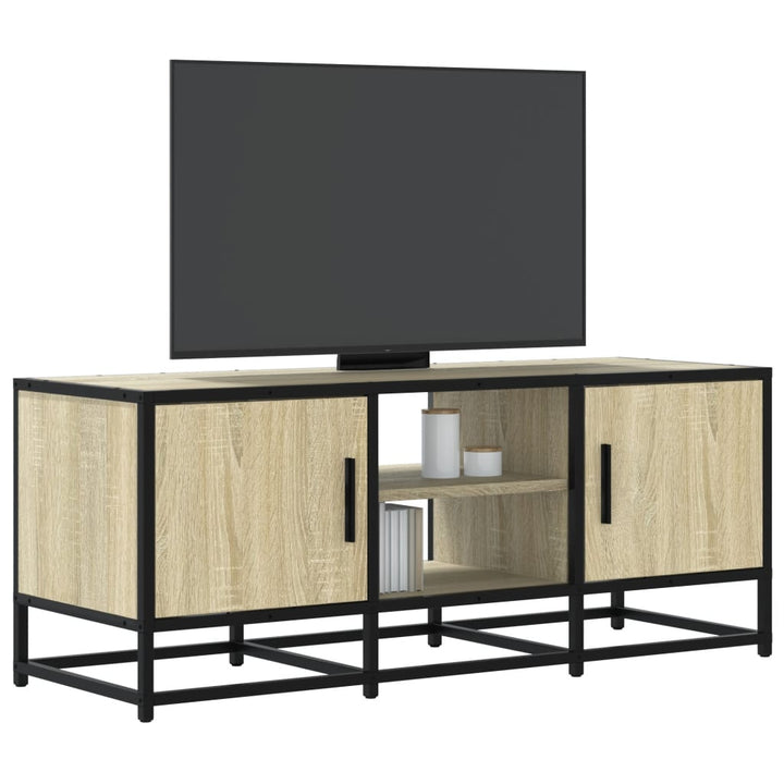 Tv-Schrank 100X35X41 Cm Holzwerkstoff Und Metall