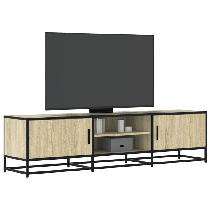 Tv-Schrank 100X35X41 Cm Holzwerkstoff Und Metall