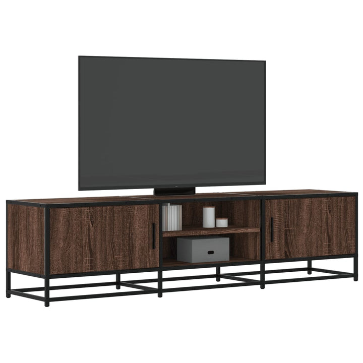 Tv-Schrank 100X35X41 Cm Holzwerkstoff Und Metall