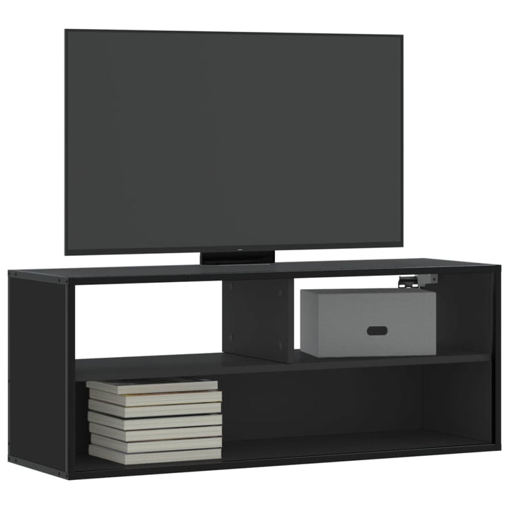 Tv-Schrank Sonoma-Eiche 100X31X39,5 Cm Holzwerkstoff Und Metall