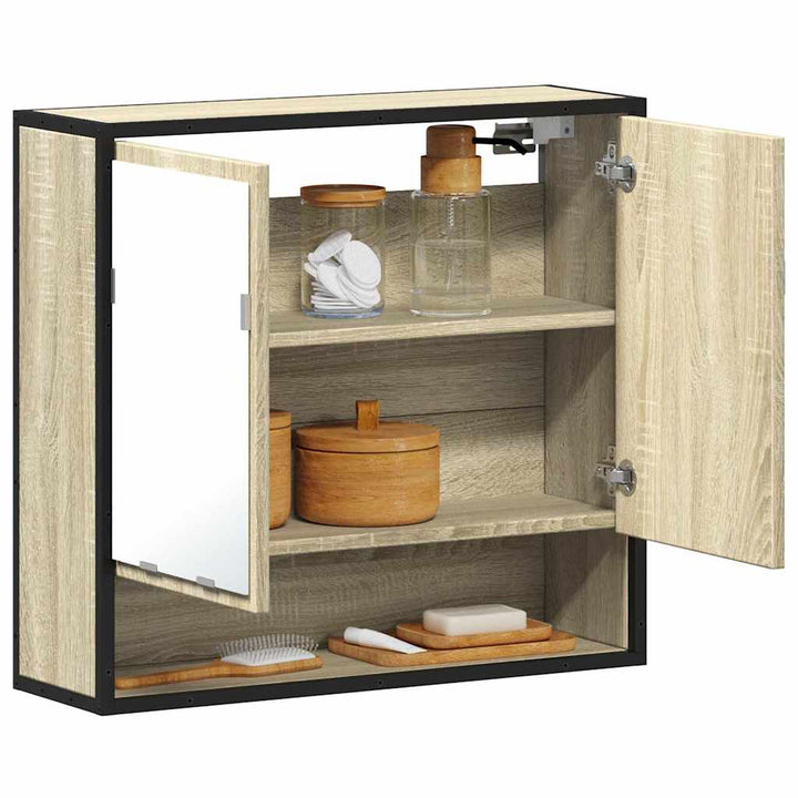 Spiegelschrank 65X20X60 Cm Holzwerkstoff