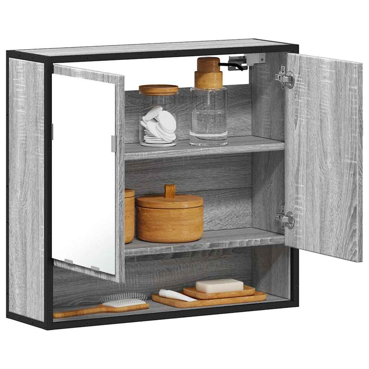 Spiegelschrank 65X20X60 Cm Holzwerkstoff