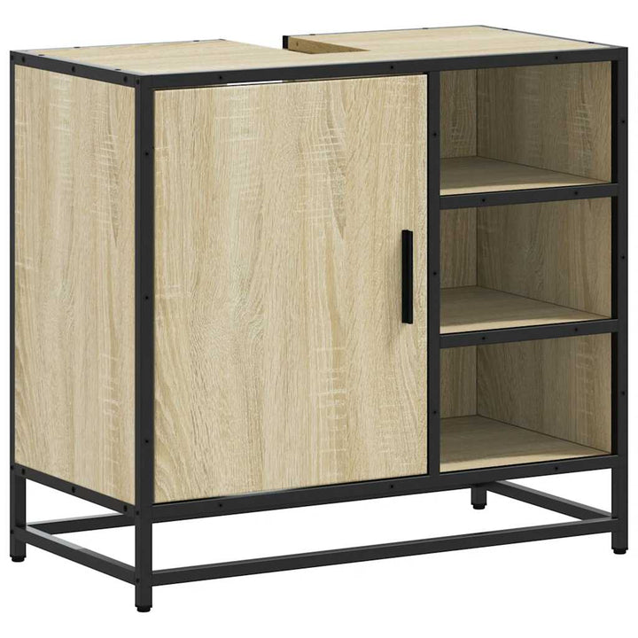 Badschrank Sonoma-Eiche 65X33X60 Cm Holzwerkstoff