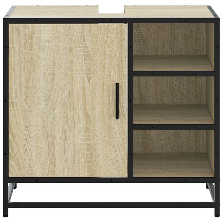 Badschrank Sonoma-Eiche 65X33X60 Cm Holzwerkstoff