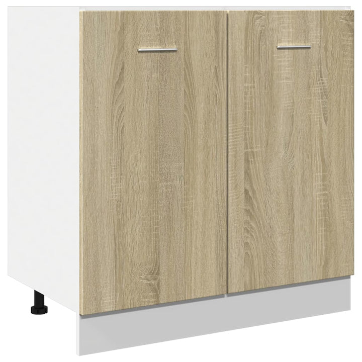 Unterschrank Sonoma-Eiche 80X46X81,5 Cm Holzwerkstoff Sonoma Eiche