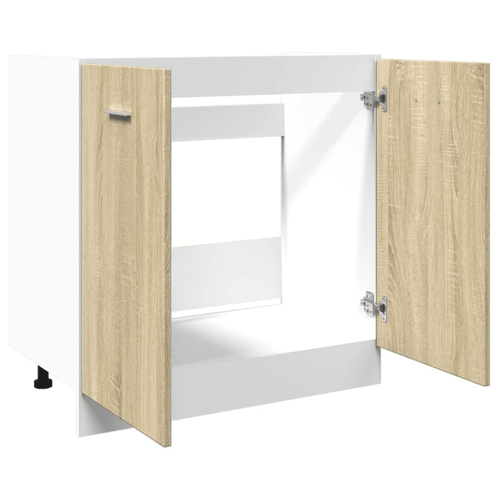 Unterschrank Sonoma-Eiche 80X46X81,5 Cm Holzwerkstoff Sonoma Eiche